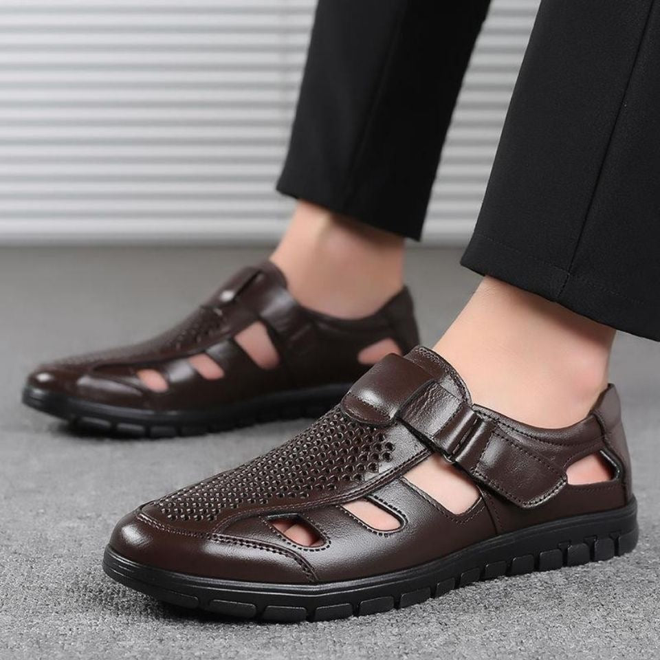 Sandalias Ortopédicas Cuero Suave Camino Aura Serenidad, Alivio Instantáneo para Tus Pies