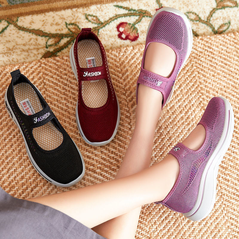 Zapatillas Antideslizantes Tejido Transpirable Equilibrio Brisa Camino, Comodidad y Estilo Todo el Día