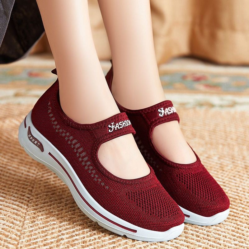 Zapatillas Antideslizantes Tejido Transpirable Equilibrio Brisa Camino, Comodidad y Estilo Todo el Día