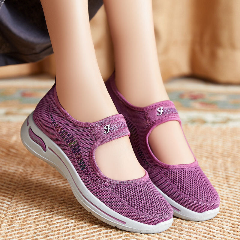 Zapatillas Antideslizantes Tejido Transpirable Equilibrio Brisa Camino, Comodidad y Estilo Todo el Día