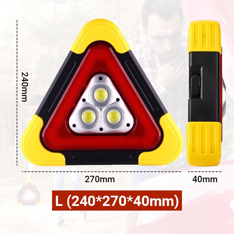 🚨 Luz Solar de Emergencia Triangular 2 en 1 – Advertencia y Seguridad en la Carretera 🛣️⚡
