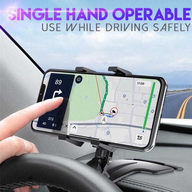 📱🚗 Soporte Universal para Teléfono para Salpicadero de Coche con Rotación 1200° 🔄✨ Ajuste Perfecto y Visión Óptima Mientras Conduces 🛣️🌟