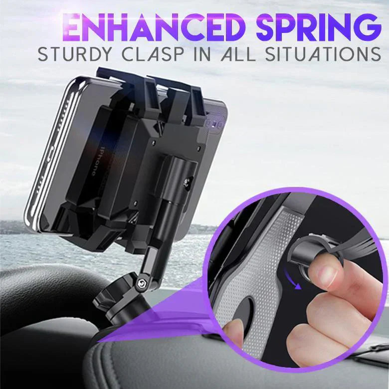 📱🚗 Soporte Universal para Teléfono para Salpicadero de Coche con Rotación 1200° 🔄✨ Ajuste Perfecto y Visión Óptima Mientras Conduces 🛣️🌟