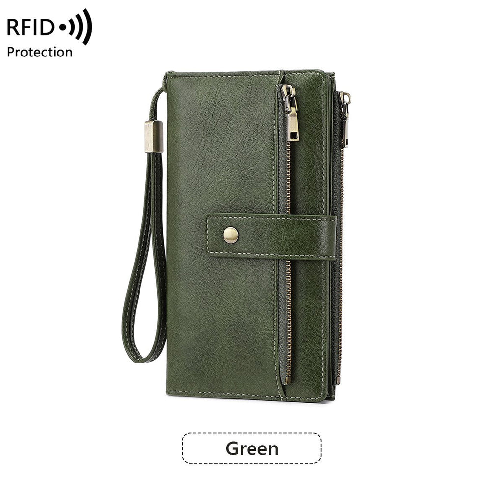 ⏰🔥 ¡50% DE DESCUENTO POR TIEMPO LIMITADO! 💼✨ Cartera de Cuero con Bloqueo RFID – Protege tu Dinero y Tarjetas con Estilo 💖🌿