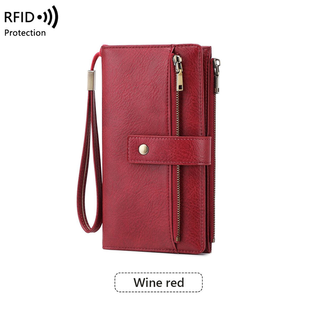 ⏰🔥 ¡50% DE DESCUENTO POR TIEMPO LIMITADO! 💼✨ Cartera de Cuero con Bloqueo RFID – Protege tu Dinero y Tarjetas con Estilo 💖🌿