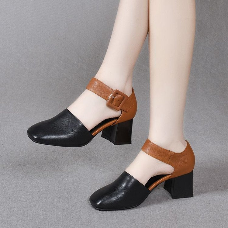 Tacones Altos Cuero Suave Eclipse Serenidad Prisma, Postura Mejorada y Máximo Confort