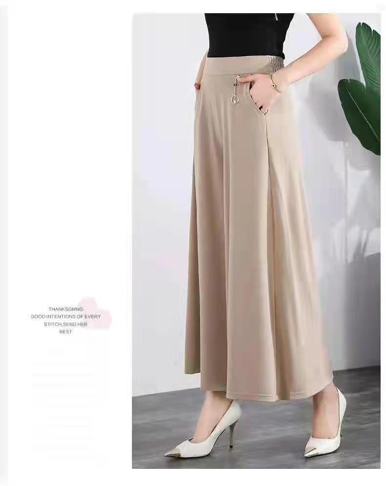 Pantalones anchos de cintura alta