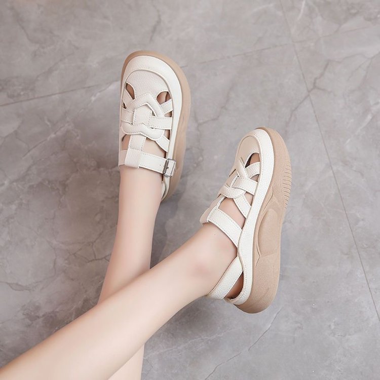 Sandalias de Tacón Cuero Suave Corazón Aura Jazz, Elegancia y Comodidad Todo el Día