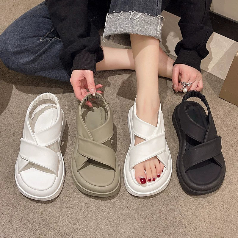 Sandalias Ortopédicas Cuero Suave Esencia Viento Aura, Comodidad Ligera y Soporte Anatómico