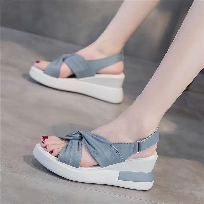 Sandalias de Tacón Cuero Suave Bosque Prisma Libertad, Postura Saludable y Confort Todo el Día
