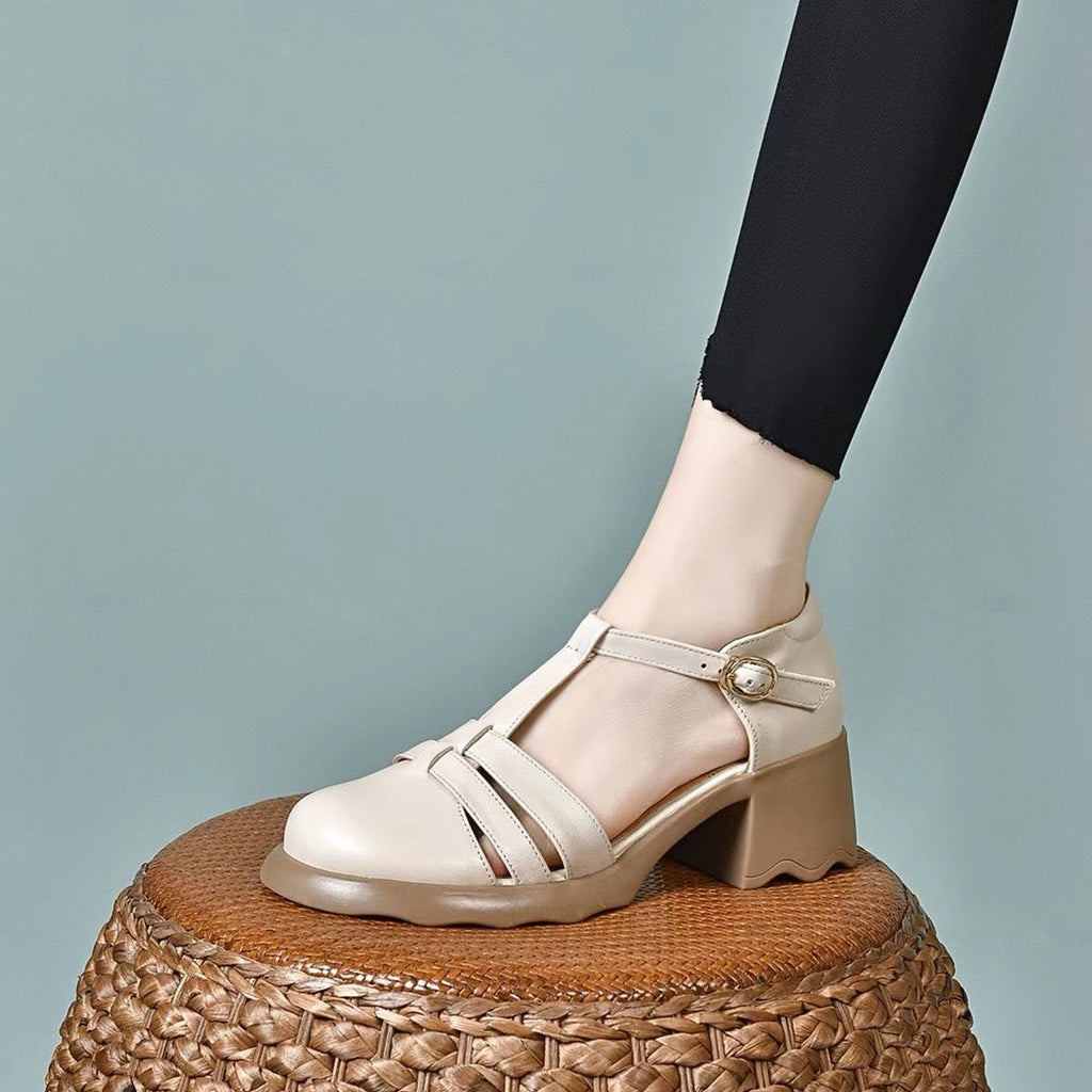 Sandalias de Tacón Suela Flexible Brisa Noble Horizonte, Comodidad y Soporte para Todo el Día