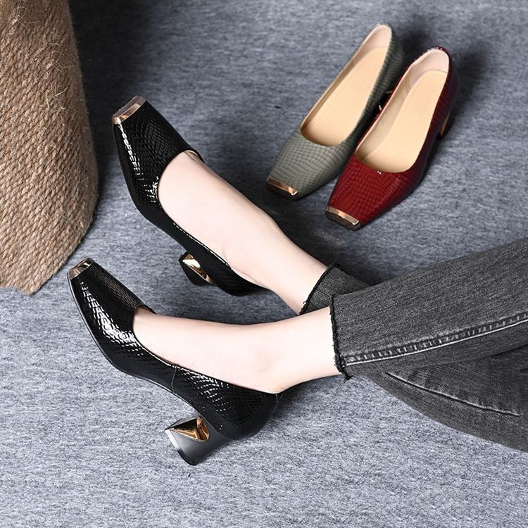 Tacones Altos Cuero Suave Eclipse Línea Brisa, Corrección de Postura y Comodidad Prolongada