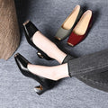 Tacones Altos Cuero Suave Eclipse Línea Brisa, Corrección de Postura y Comodidad Prolongada