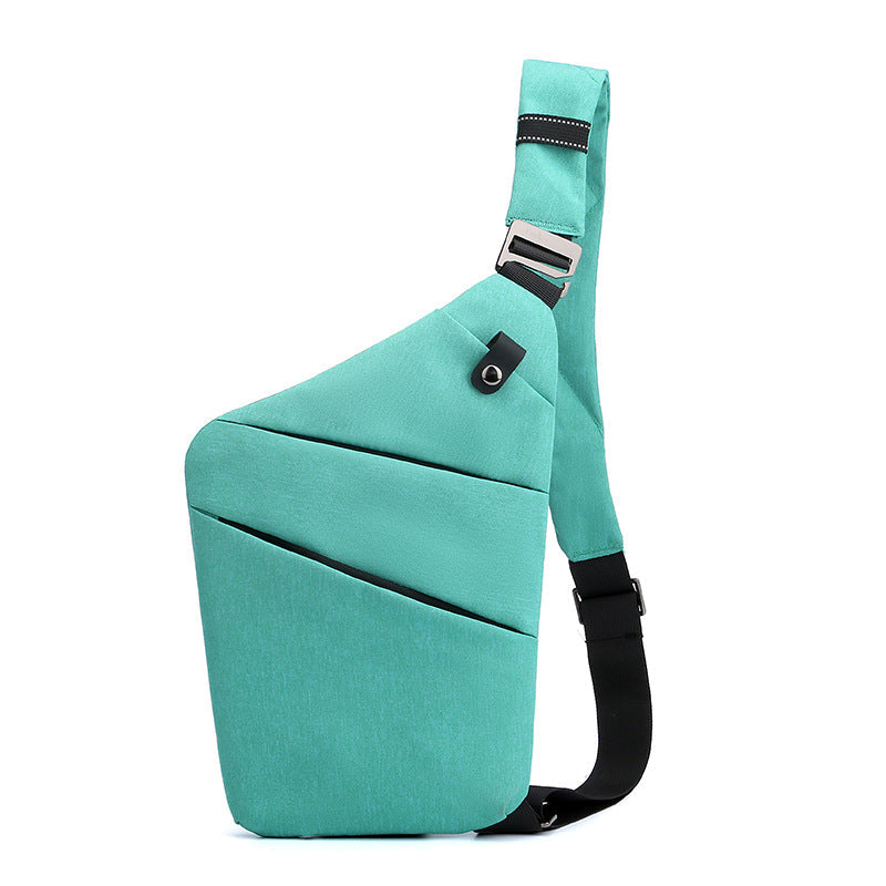 Bolso Cinturón Multifunción Diseño Geométrico Aura Prisma Camino, Comodidad y Seguridad Antirrobo
