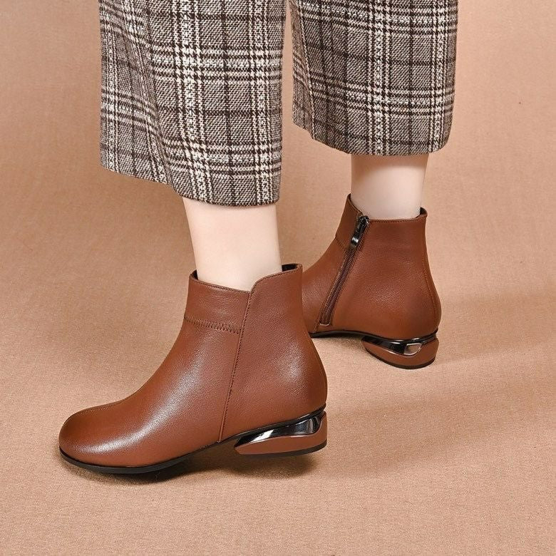 Botas Ortopédicas Cuero Impermeable Aurora Nube Camino, Comodidad y Protección para Todo Clima