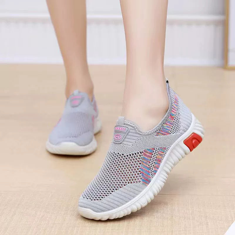 Zapatos Planos Tejido Transpirable Aura Camino Serenidad, Alivio Inmediato y Postura Saludable