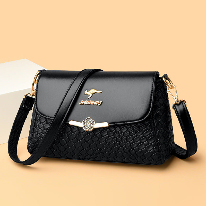 Bolso de Hombro Acabado Brillante Aura Flor Selene, Elegancia y Gran Capacidad Siempre Contigo