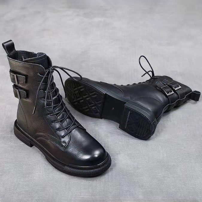 Botas Ortopédicas Cuero Premium Aura Cumbre Serenidad, Alivio Instantáneo y Postura Saludable
