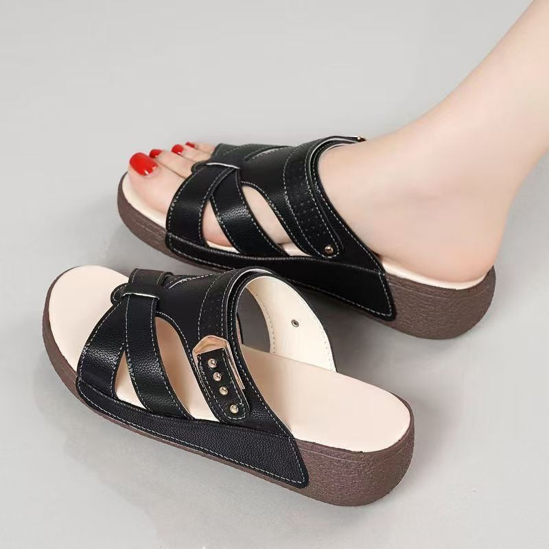 Sandalias Ortopédicas Cuero Suave Horizonte Gaia Equilibrio, Corrección Postural y Confort Todo el Día
