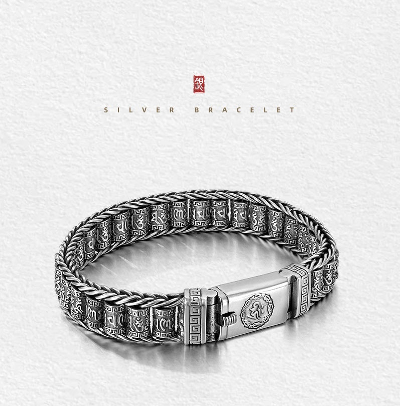 🍀✨ Pulsera de la Buena Suerte con Rueda de Oración – Energía Positiva, Estilo Elegante y Significado Espiritual para el Día a Día 🙏💫