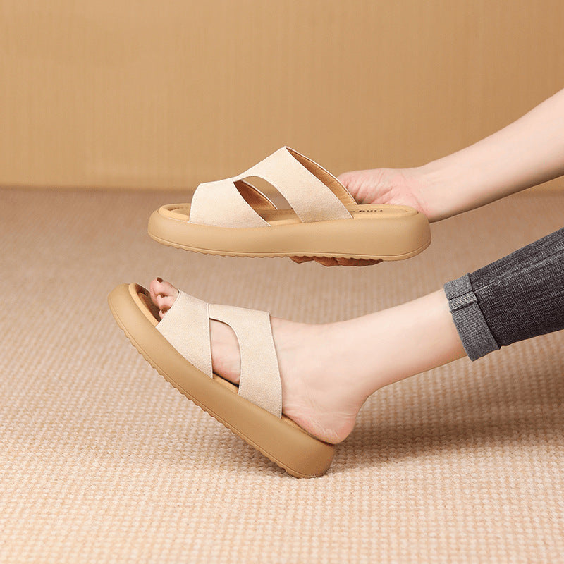Sandalias Ortopédicas Cuero Suave Nube Armonía Inspiración, Corrección de Postura y Confort Total