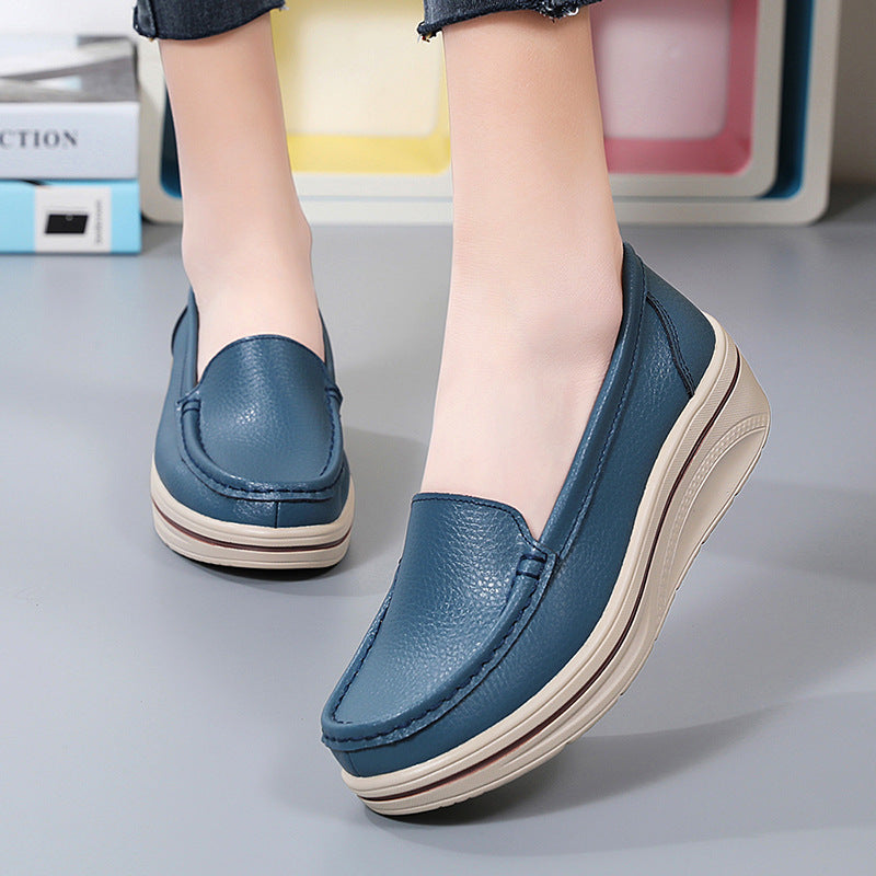 Zapato Casual Cuero Suave Aura Camino Serenidad, Bienestar Duradero en Cada Paso