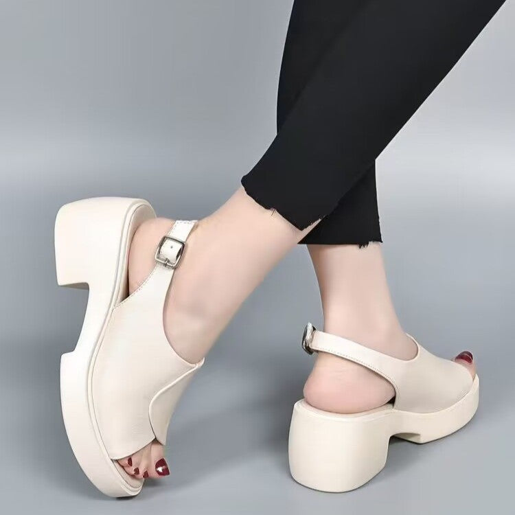 Sandalias de Cuña Espuma Viscoelástica Travesía Serenidad Urban, Comodidad Sin Dolor Todo el Día