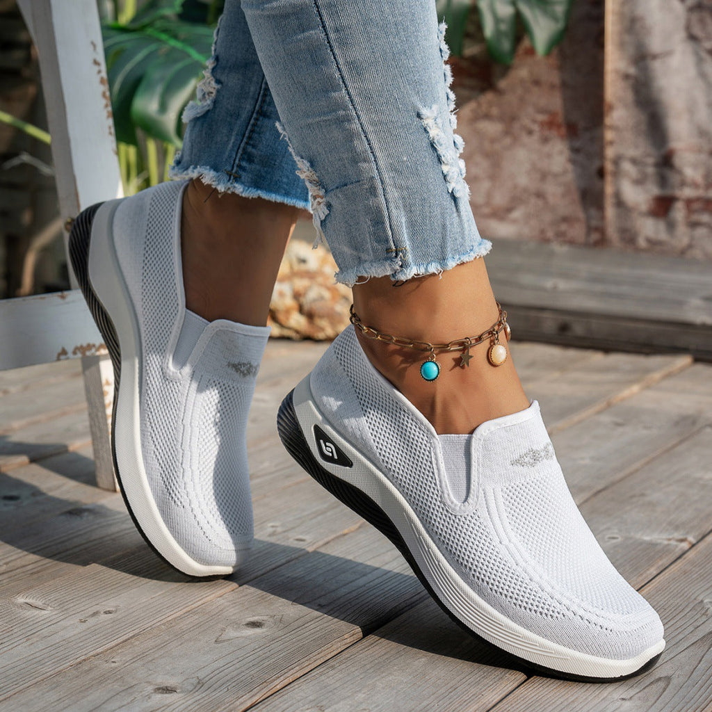 Zapatos Planos Tejido Transpirable Aurora Equilibrio, Comodidad Prolongada Sin Dolor