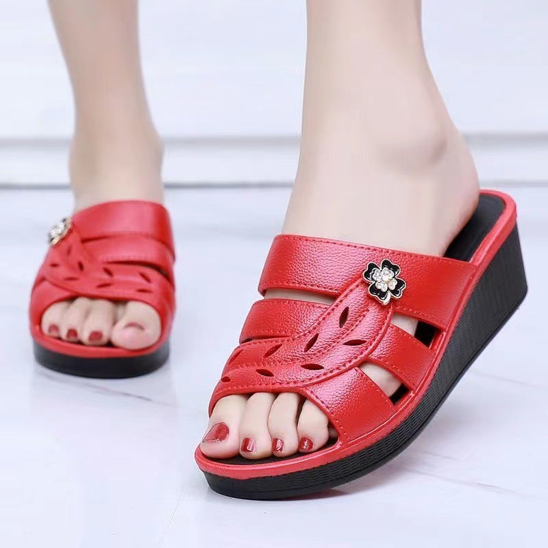 Pantuflas Casual Suela Blanda Cielo Flor Armonía, Comodidad Sofisticada Para Relajarte