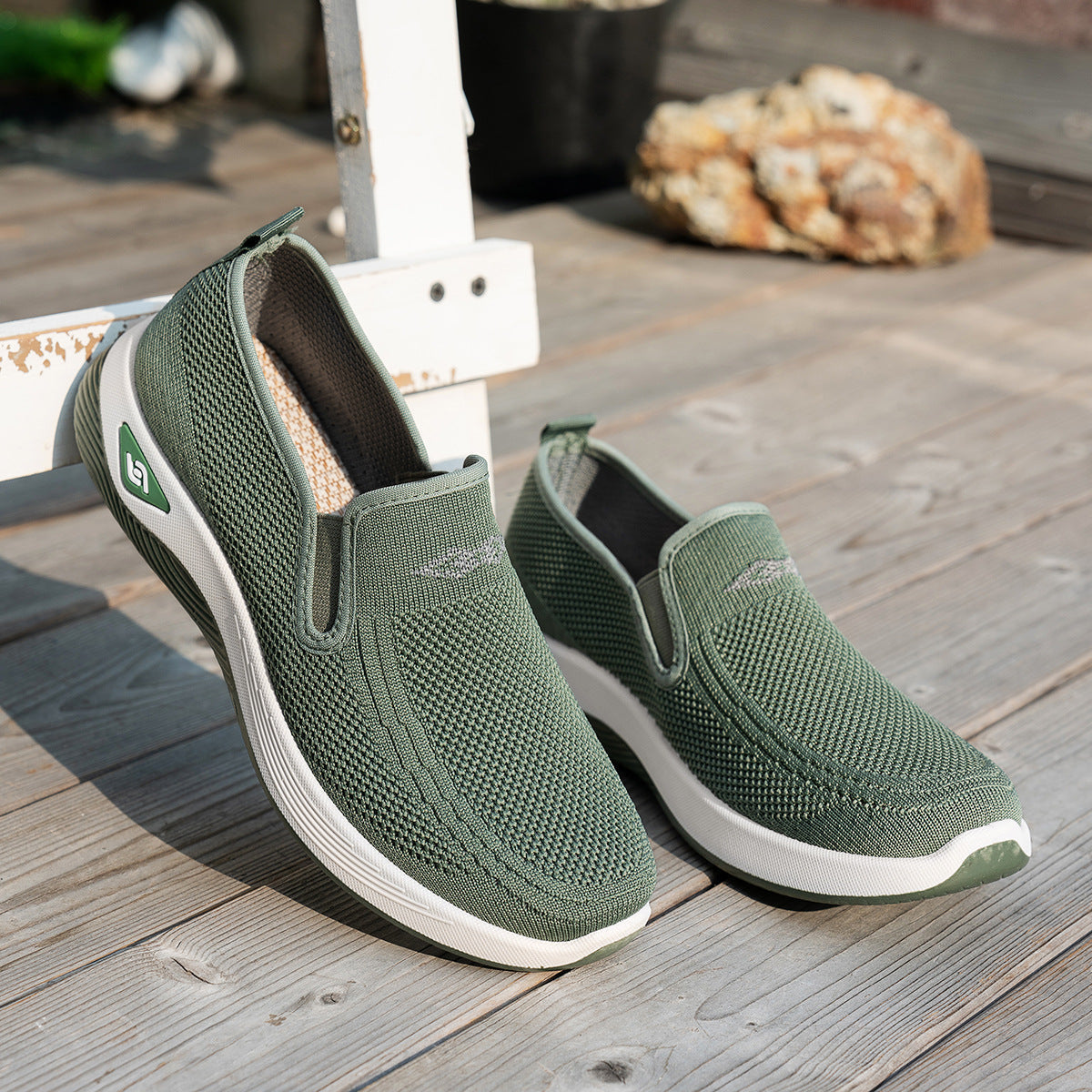 Zapatos Planos Tejido Transpirable Aurora Equilibrio, Comodidad Prolongada Sin Dolor