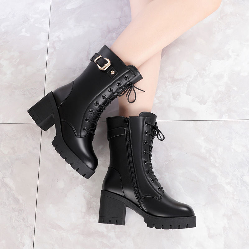 Botas de Tacón Forro Acolchado Nube Jazz Serenidad, Comodidad Inigualable Todo el Día