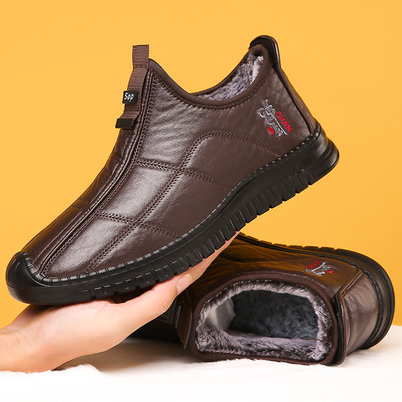 Zapato Ortopédico Cuero Suave Cumbre Calma Vitalidad, Alivio Superior y Calidez Todo el Día