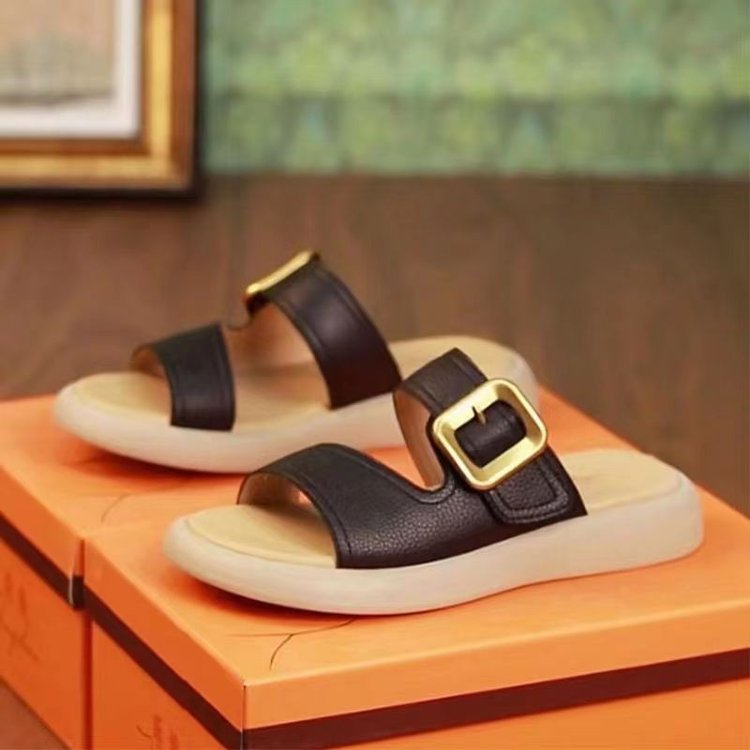 Sandalias Planas Cuero Suave Esencia Horizonte Zen, Comodidad Natural y Postura Mejorada
