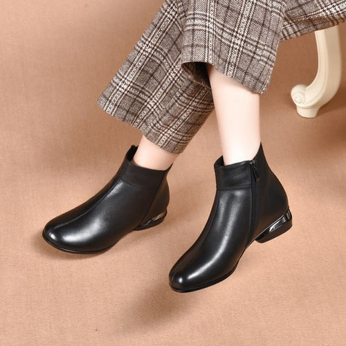 Botas Ortopédicas Cuero Impermeable Aurora Nube Camino, Comodidad y Protección para Todo Clima