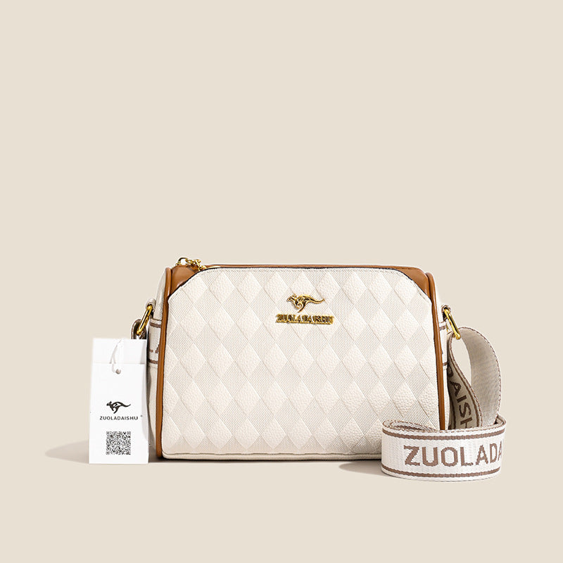 🔥👜 Bolso Bandolera de Moda 3 Capas – Gran Capacidad con Diseño Diamante ✨