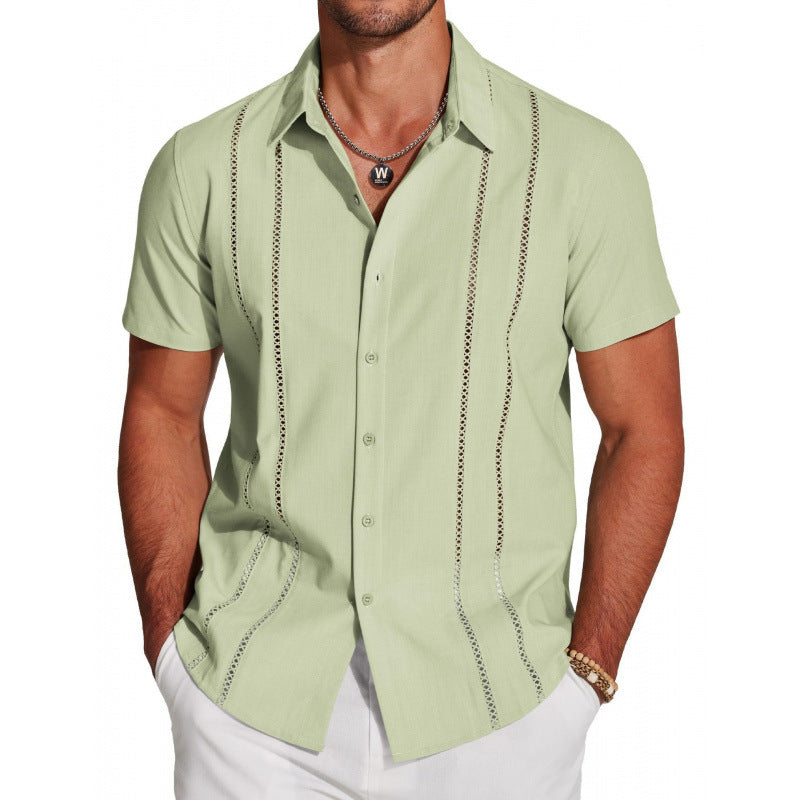 👕🔥 ¡OFERTA 50% OFF! Camisa de Manga Corta Hombre – Estilo Elegante y Casual