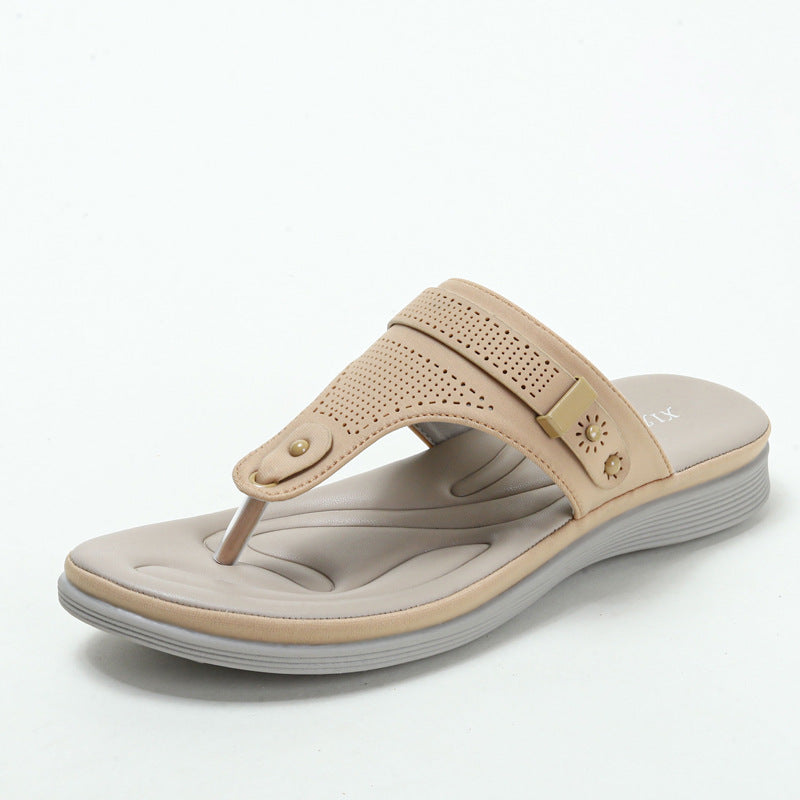 Sandalias de Tacón Cuero Suave Aura Prisma Elevación, Confort y Estilo Todo el Día