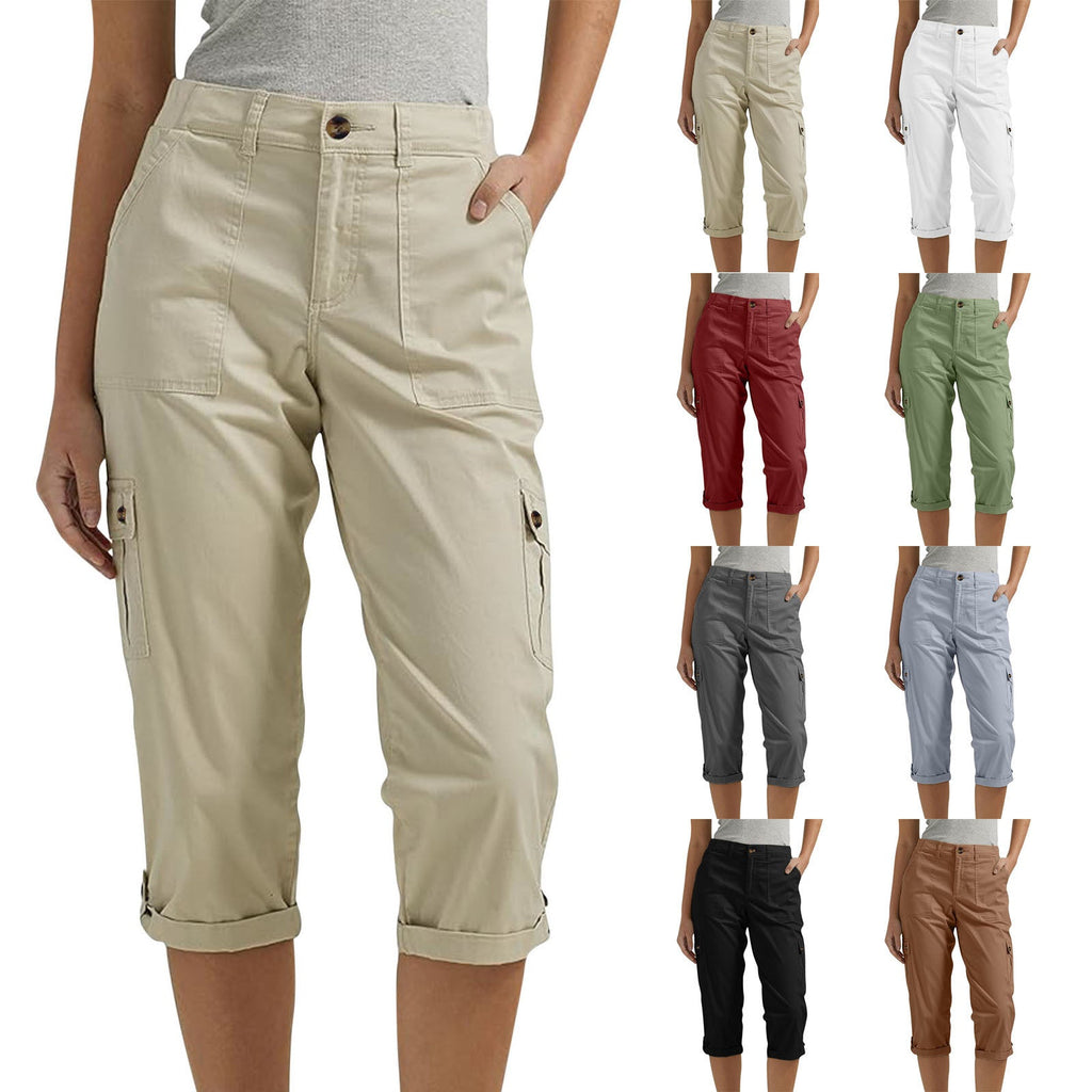 ⏰🔥 ¡50% DE DESCUENTO POR TIEMPO LIMITADO! 👖 Pantalones Cortos de Mujer – Cómodos, Elásticos y con Múltiples Bolsillos para Cada Día ✨🌸