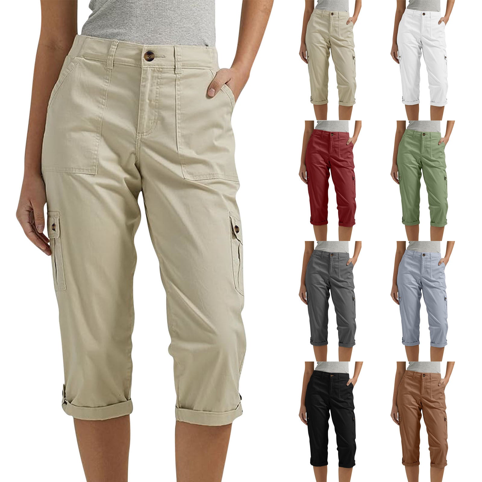⏰🔥 ¡50% DE DESCUENTO POR TIEMPO LIMITADO! 👖 Pantalones Cortos de Mujer – Cómodos, Elásticos y con Múltiples Bolsillos para Cada Día ✨🌸
