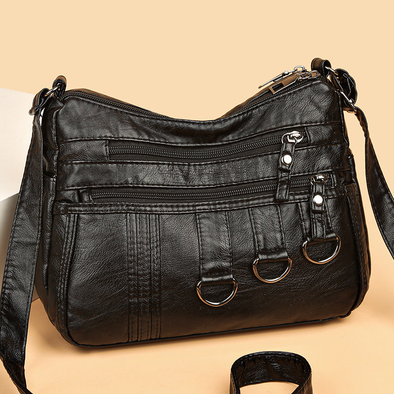 Bolso Casual Cuero Suave Aura Prisma Verso, Elegancia Versátil para Todo Momento