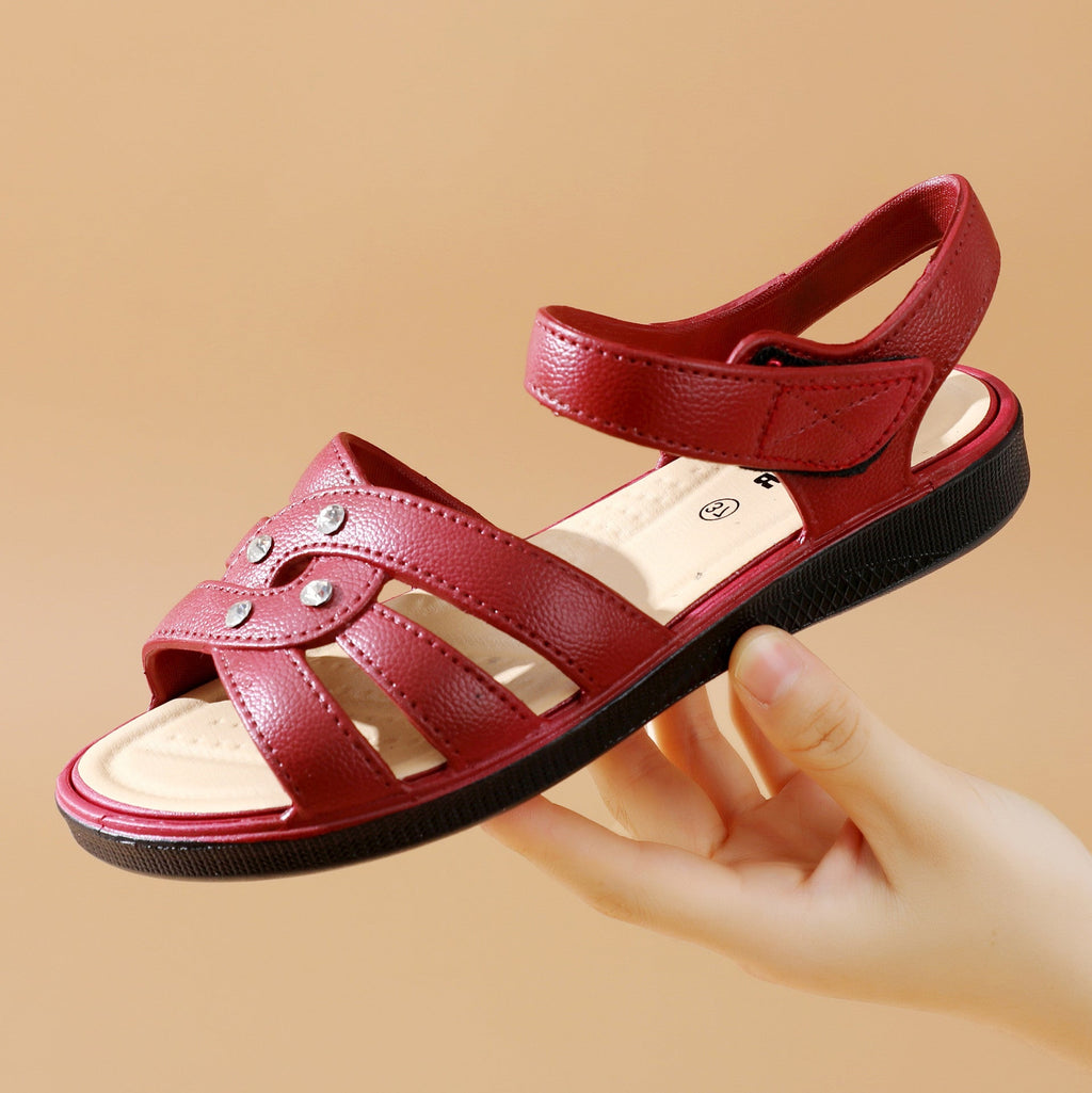 Sandalias de Tacón Suela Antideslizante Prisma Serenidad Estrella, Elegancia y Seguridad Todo el Día