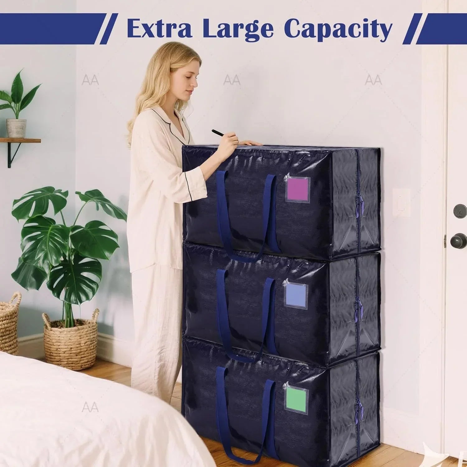 🔥 ¡50% DE DESCUENTO! 🔥 🏠 Bolsa XL Multifuncional Ultra Resistente para Almacenamiento y Mudanzas 🧳✨ – Gran Capacidad, Plegable y Fácil de Transportar