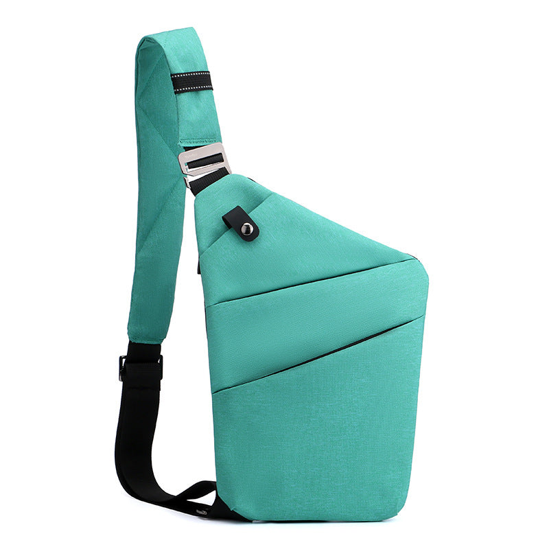 Bolso Cinturón Multifunción Diseño Geométrico Aura Prisma Camino, Comodidad y Seguridad Antirrobo