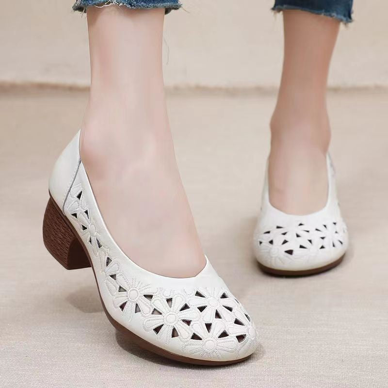Tacones Cuadrados Suela Flexible Aura Estilo Serenidad, Elegancia y Comodidad Todo el Día