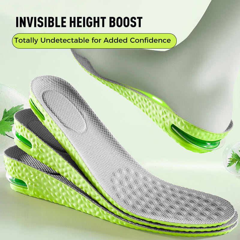 🔥 ¡50% DE DESCUENTO! ✨ Plantillas Cómodas con Cámara de Aire y Efecto de Aumento de Estatura – ¡Caminata Cómoda y con Estilo! 👟⬆️🌟