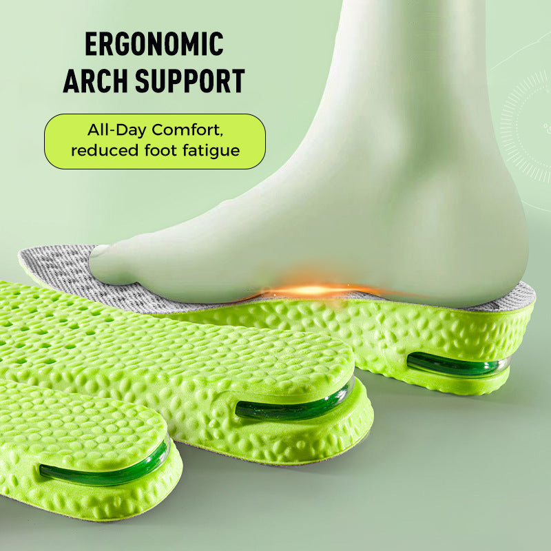 🔥 ¡50% DE DESCUENTO! ✨ Plantillas Cómodas con Cámara de Aire y Efecto de Aumento de Estatura – ¡Caminata Cómoda y con Estilo! 👟⬆️🌟