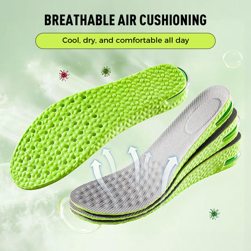 🔥 ¡50% DE DESCUENTO! ✨ Plantillas Cómodas con Cámara de Aire y Efecto de Aumento de Estatura – ¡Caminata Cómoda y con Estilo! 👟⬆️🌟