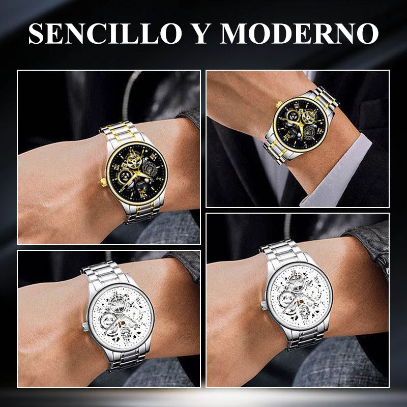 🔥⌚ ¡50% OFF por Tiempo Limitado! Reloj Mecánico Automático Esqueleto para Hombre – Lujo Sumergible | Compra 2 y Llévate 1 GRATIS + Envío GRATIS 💎✨