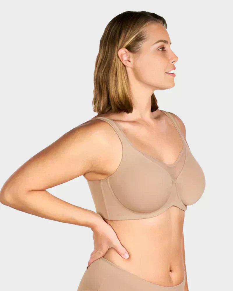 🌸✨ ¡OFERTA 50% OFF! Sujetador Elegante con Aros y Malla Transparente – Sujeción y Comodidad