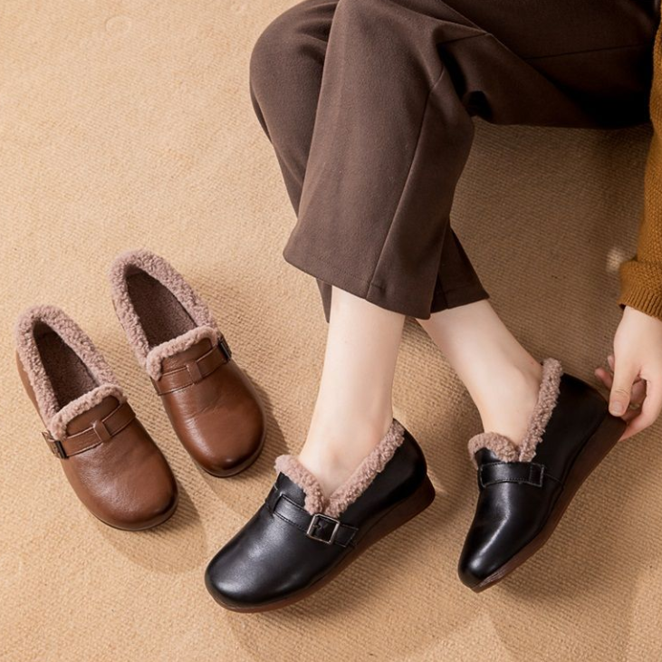 Zapato Ortopédico Cuero Suave Eco Calma Vitalidad, Confort y Soporte Todo el Día